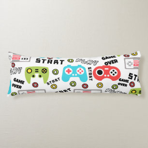 Coussins Longs Jeu vidéo Retro