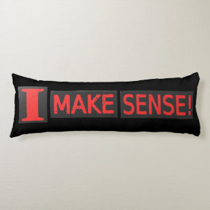 Coussins Longs Joli Design Artistique À propos de "Make Sense" Ac
