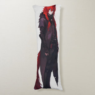 Coussins Longs Joli loup rouge Anime