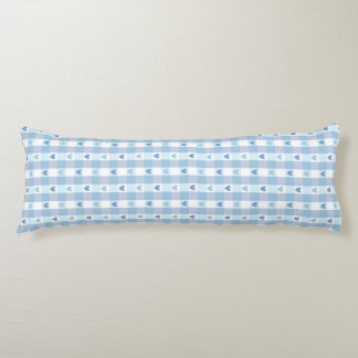 Coussins Longs Joli motif à carreaux pastel d'amour