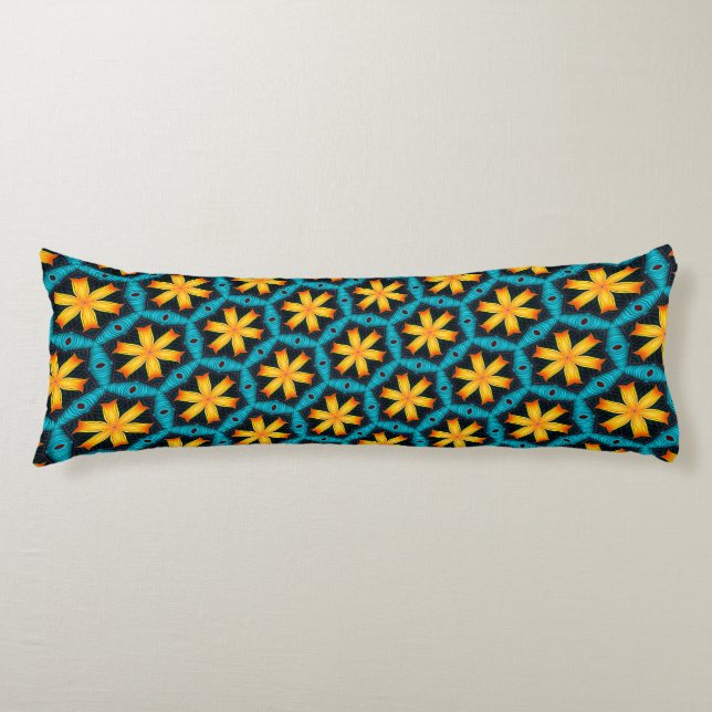 Coussins Longs Joli Motif de fleurs Abstraites (Devant)