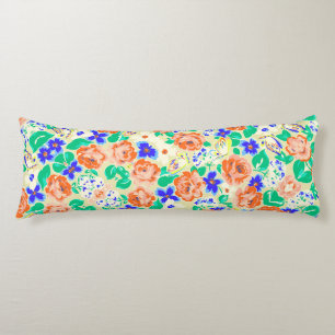 Coussins Longs Joli motif floral coloré