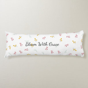Coussins Longs Joli motif floral de fleurs sauvages et de baies