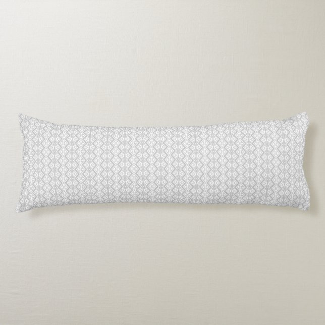 Coussins Longs Joli motif zigzag gris  (Devant)