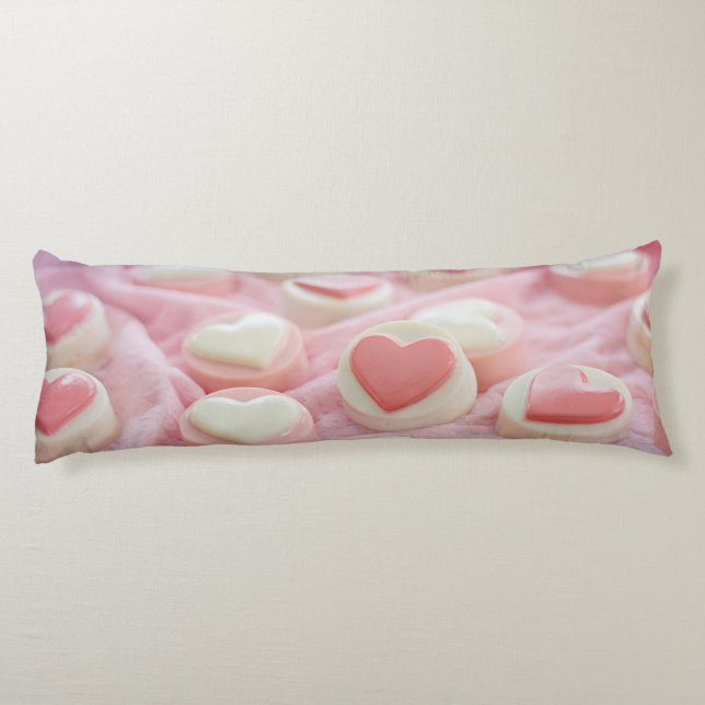 Coussins Longs joli rose  (Dos)