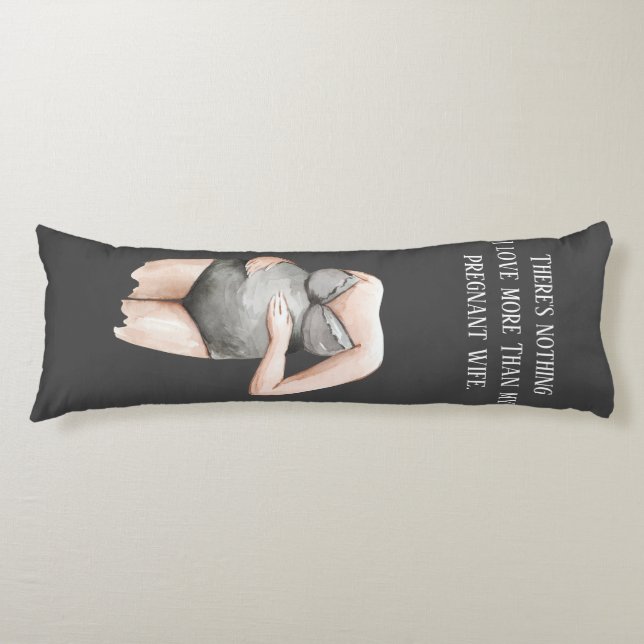 Coussins Longs Jolie Romantique Grossesse Femme Cadeau Avec Citat (Devant)