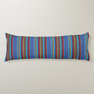 Coussins Longs Jolies rayures bleu violet