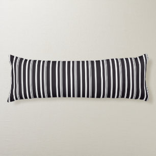 Coussins Longs Jolies rayures noires et blanches