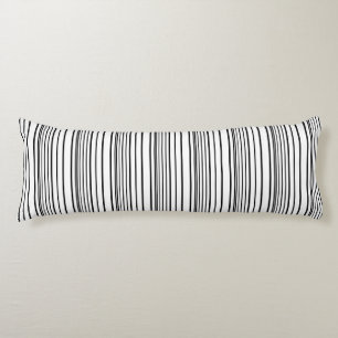 Coussins Longs Jolies rayures noires et blanches