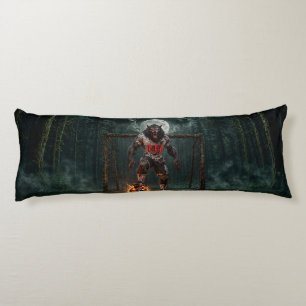 Coussins Longs Joueur de football loup-garou Halloween Horreur Ar