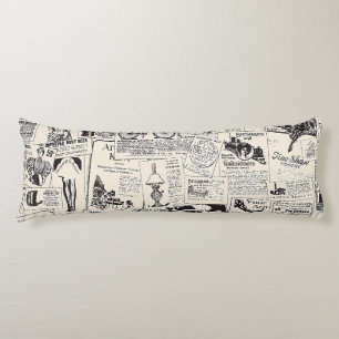 Coussins Longs Journal vintage