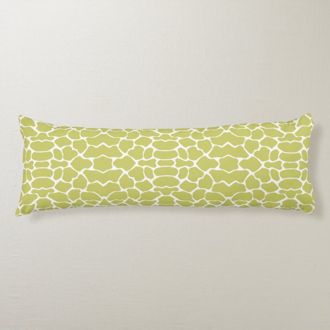 Coussins Longs Kaki Safari Giraffe (Devant)