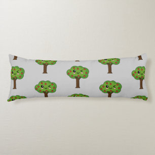 Coussins Longs Kawaii Joyeux Pommier À Voie