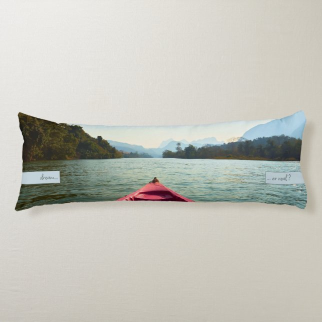 Coussins Longs Kayak sur la rivière en Asie, Liberté devant (Devant)