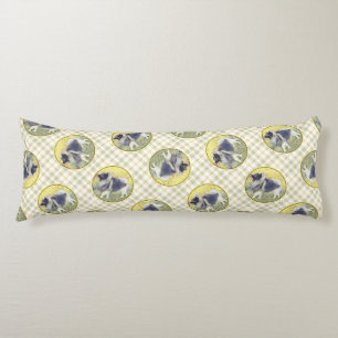 Coussins Longs Keeshond en Aspen Peinture Cute Original Chien Art