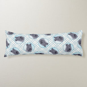 Coussins Longs Kerry Blue Terrier peinture mignonne Chien d'origi