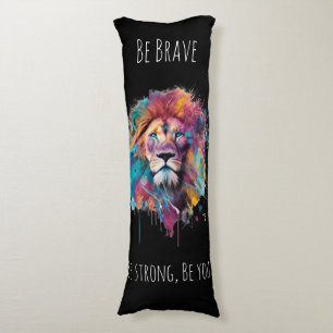 Coussins Longs La couverture Sherpa Lion Colorée