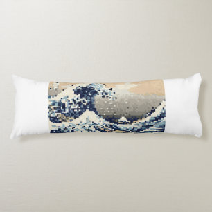 Coussins Longs La Grande vague au large de Kanagawa 8 bits Pixel 