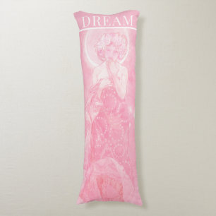 Coussins Longs La Lune de Mucha, Dream Pink