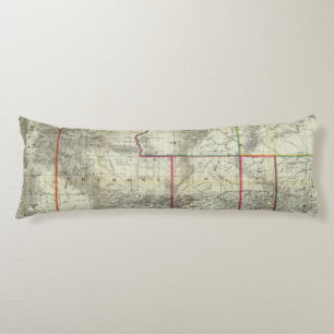 Coussins Longs La nouvelle carte de Holt, Wyoming