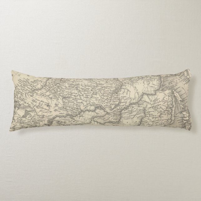 Coussins Longs La Russie en Asie et Tartary (Devant)