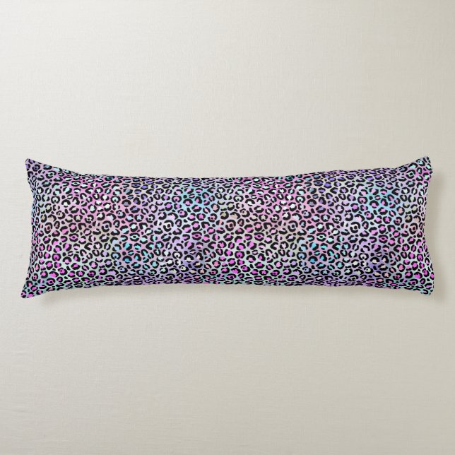 Coussins Longs La série Iridescent Leopard Design 12 (Devant)