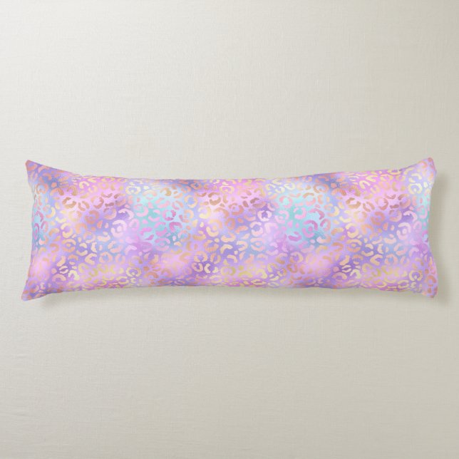 Coussins Longs La série Léopard Iridescent Design 11 (Devant)