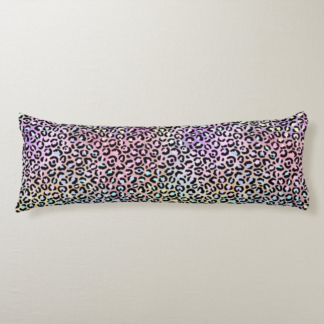 Coussins Longs La série Léopard Iridescent Design 6 (Devant)