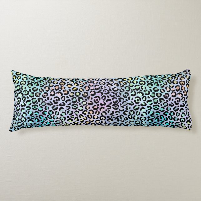 Coussins Longs La série Léopard Iridescent Design 8 (Devant)