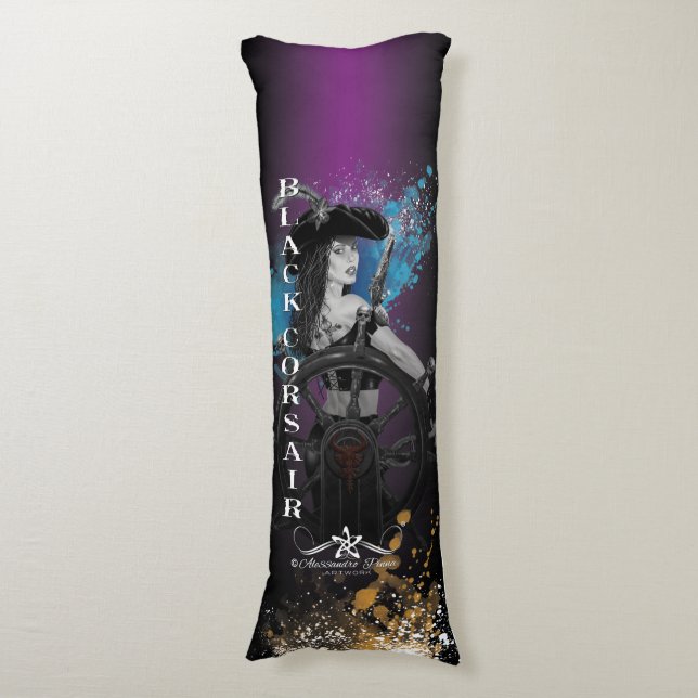 Coussins Longs Lady Black Corsair (Devant (Vertical))
