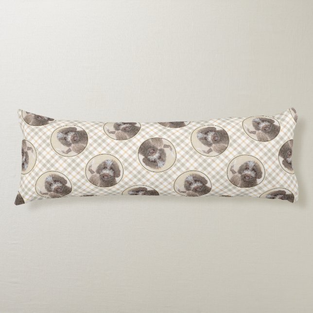 Coussins Longs Lagotto Romagnolo Peinture Cute Original Chien Art (Devant)