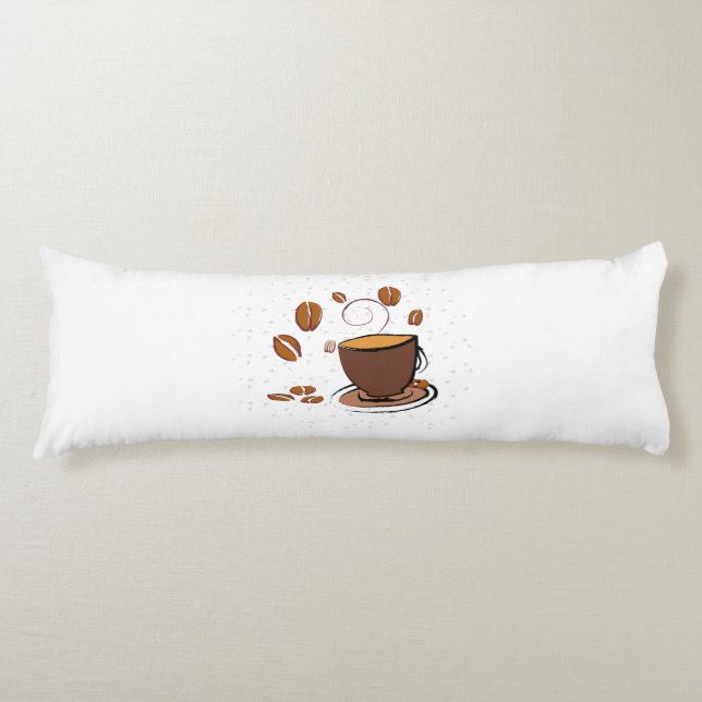 Coussins Longs L'amour du café (Devant)