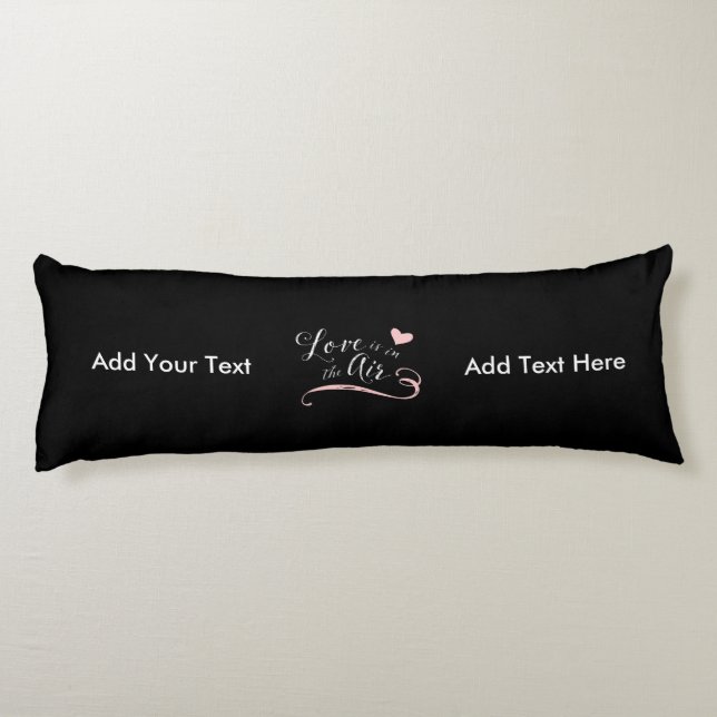 Coussins Longs L'amour est dans l'air - Saint-Valentin ou Mariage (Dos)