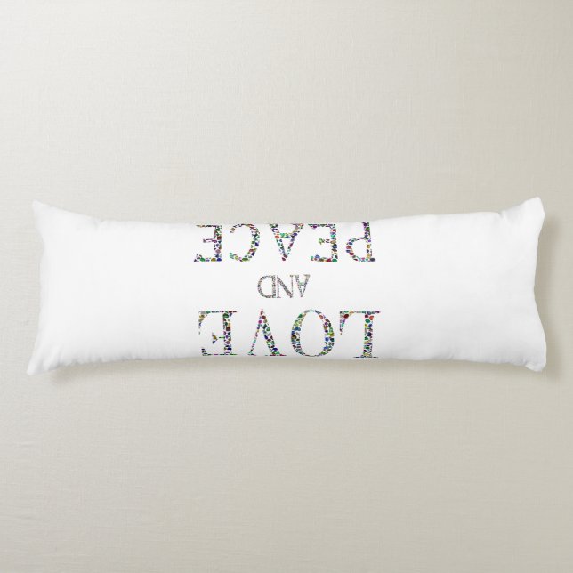 Coussins Longs L'amour et la paix (Devant)