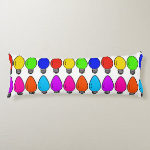 Coussins Longs Lampes Vintages de Noël Oreiller du corps