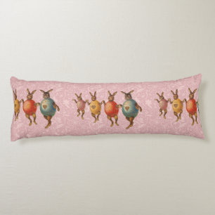Coussins Longs Lapin de Pâques Œufs Dansants