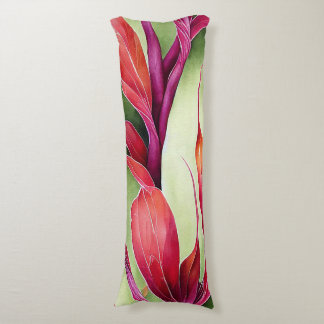 Coussins Longs Large Hawaiian Plant Body Pillow