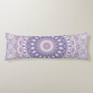 Coussins Longs Lavande et Lilac Mandala Motif