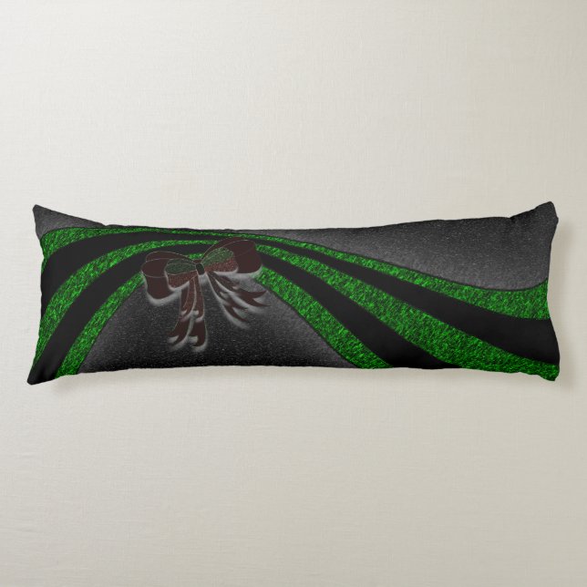 Coussins Longs Le Bow de Noël - (Devant)