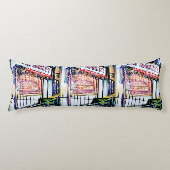 Coussins Longs Le jardin de la sagesse de l'East Village (Devant)