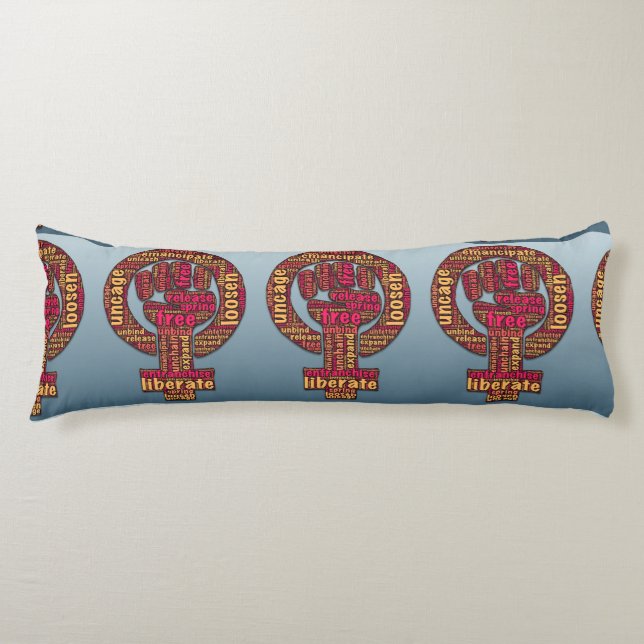 Coussins Longs les droits des femmes soulevés après 2017 LGBTQIA (Devant)