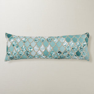 Coussins Longs Les échelles de Parties scintillant des sirènes 