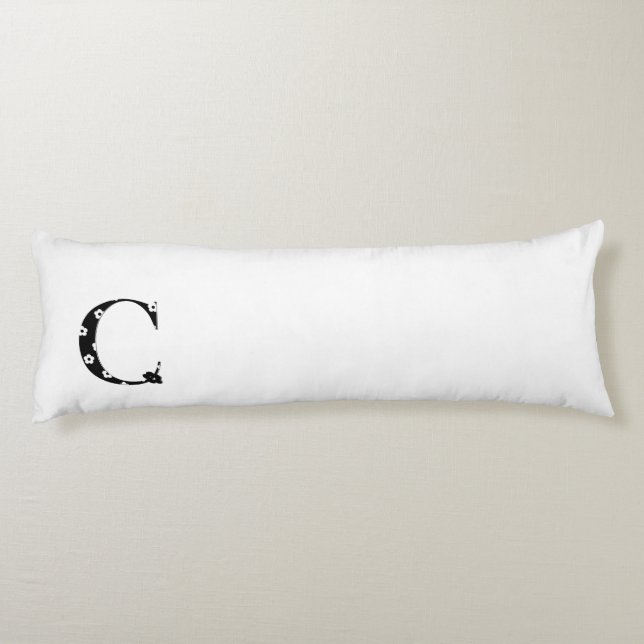 COUSSINS LONGS LETTRE FLEURIE C (Dos)