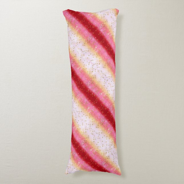 Coussins Longs Lever du soleil de Sakura rose tombant (Devant (Vertical))