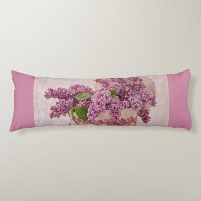 Coussins Longs Lilacs Dans Une Boîte Casquette Victorienne (Devant)