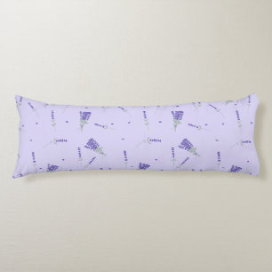 Coussins Longs Lilas Lavande Fleur Sauvage Floral Botanique