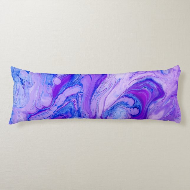 Coussins Longs liquide psychédélique violet (Devant)