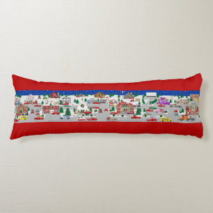 Coussins Longs Little Red Truck Country Village
