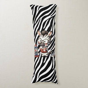 Coussins Longs Livres De Lecture Zebra.