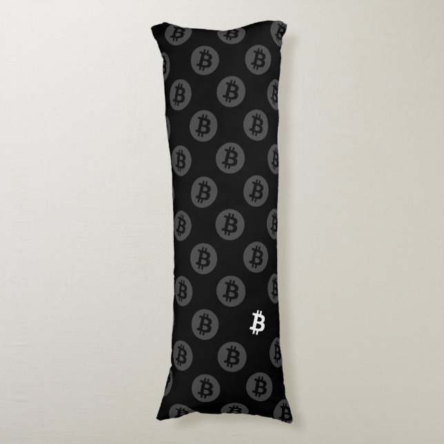 Coussins Longs Logo Bitcoin (Devant (Vertical))